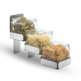 3 Glass Jars for condiments